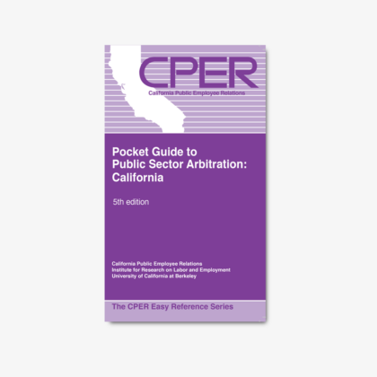 A purple booklet cover with white font text
